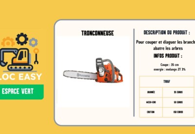 Location Tronçonneuse Thermique Husqvarna à Tourcoing